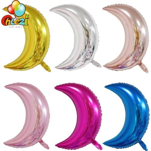 1pcsGold Pink Moon foil helium balloon Christmas Tree decoration birthday party globos wedding Anniversary supplies baby shower