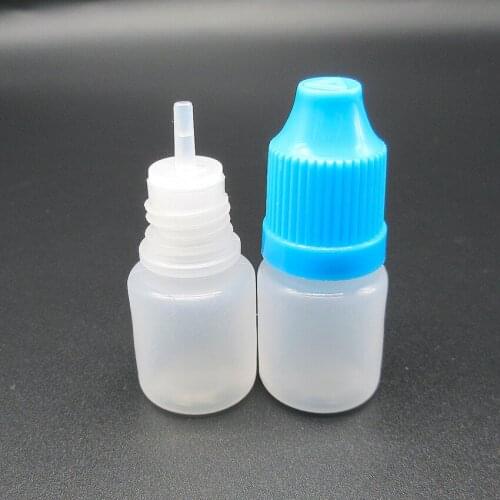 Hot sale plastic bottle 5ml LDPE material with tamper evident cap use to store or dispense for most liquid,100pcs/lot