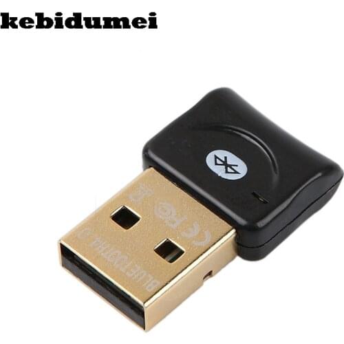Kebidumei USB Bluetooth V4.0 Dual Mode Wireless Dongle Gold plated connector CSR 4.0 Adapter Audio Transmitter For Win7/8/XP/10