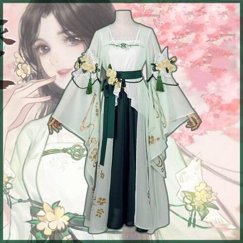 Game Ni Shui Han Cosplay Costume Chun Liu Chui Luo Hanfu Dress Stage Performance or Cosplay Costume Halloween Outfit For Women