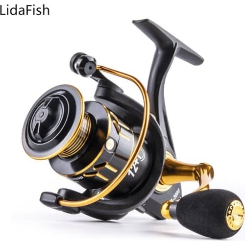 Lidafish1000-7000 Series 5.0:1 4.7:1 High Speed Spinning Fishing Reel Max Drag 10KG Saltwater Reel For Carp Reel Fishing Pesca