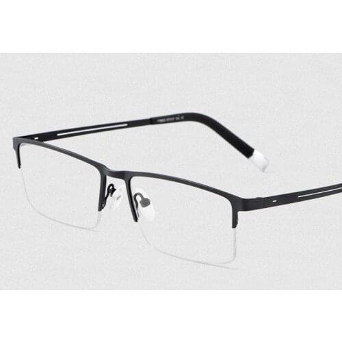 Men Ultralight Half Rim Glasses High End Alloy Frames Fashion Trend Myopia Glasses Optical Frames Hyperopia Glasses P8825