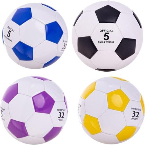 Classic Size 4 5 Faux Leather Wearproof Football Soccer Goal Team Match Training Ball for Student Team Children Adult Match