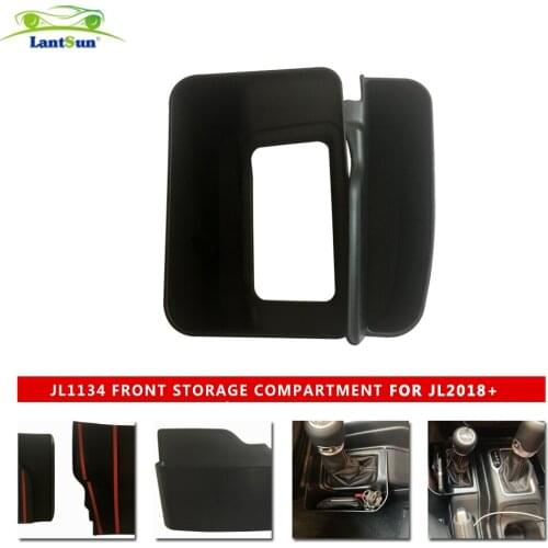 JL1134 Front gear storage box. Applicable to for jeep Wrangler JL 2018++,trunk storage box for auto products Lantsun