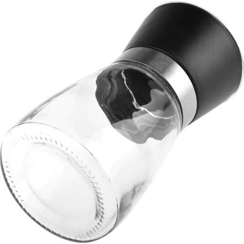 Manual Pepper Grinder Manual Pepper Salt Spice Mill Grinder Seasoning Kitchen Grinding Tools Stainless Steel Glass Kitchen Tools