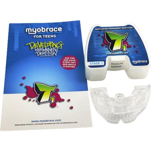 Dental Myobrace T1 Medium Teeth Trainer Children Open and Deep Bite Habits MRC Orthodontic T1