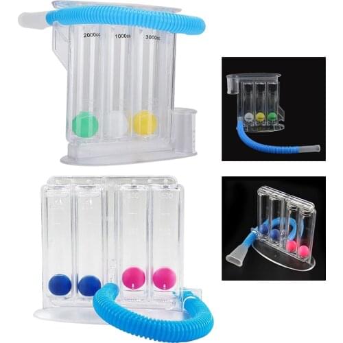 Lung Deep Breathing Trainer Exerciser Device Apparatus Incentive Spirometer Breathing Treatment Machine Breathing Trainer