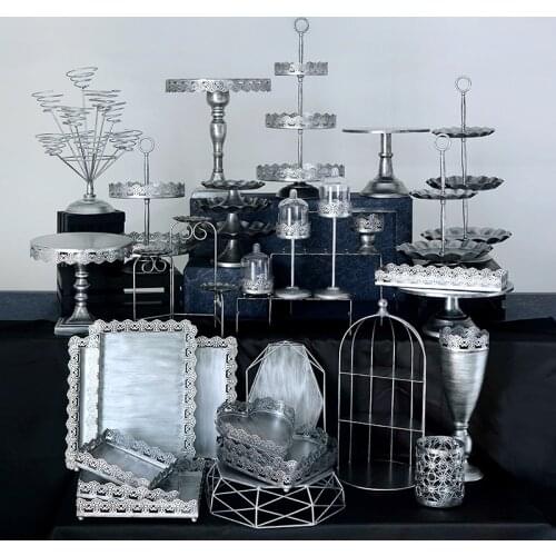 SWEETGO Vintage cake stand cupcake trays birdcage wedding cake tools home decoration bar dessert table party supplier single buy