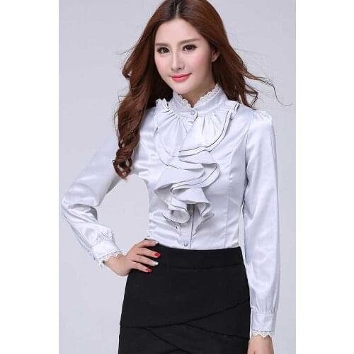 XXXL White Shirt Womens Blouse Long Sleeve Autumn Blusas Plus Size Casual Vintage Winter Pink Chemisier Femme Tops Blusa Ladies