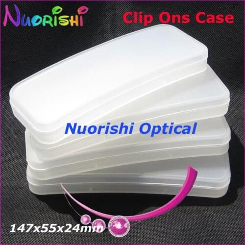 10/20pcs Clip On Case Sunglasses Polarized Clip On Plastic Hard Case 147x55x24mm Free Shipping CPCS