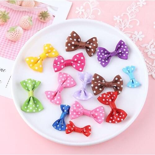 10 pieces / batch of cloth bowknot pendant, used for making accessories of self-made headwear