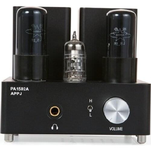 12W+12W tube amp 12AX7 6P6P vacuum tube headphone power amplifier, class A pure bile amp, input sensitivity 500mV
