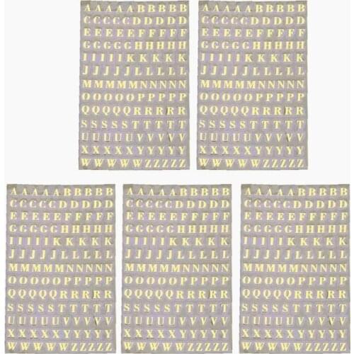 5Pcs 3mm Alphabet Letters Chunky Glitter Epoxy Resin Decorative Stickers Engkish Letters Numbers UV Epoxy Resin Fillings