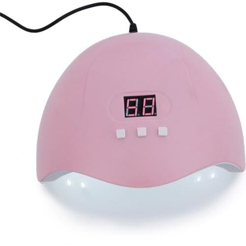 54W UV LED Lamp USB Nails Dryer for Manicure Drying Curing Gels Polish with Auto Sensor 30s/60s/90s LCD Display