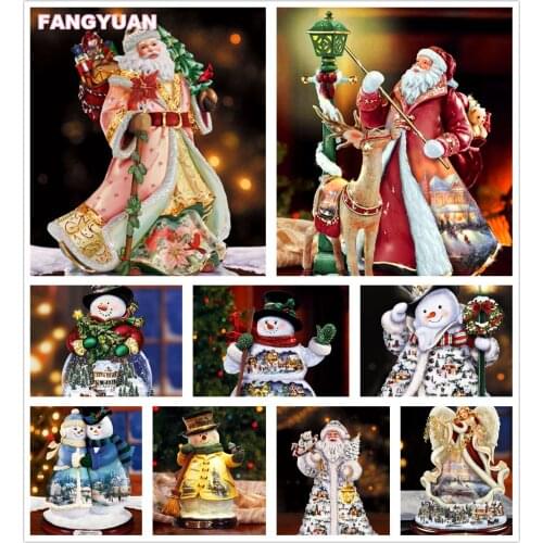 Father Christmas 5D Diy Diamond Painting Accessories Snowman Full Drill Cross Stitch Kit Diamond Embroidery Mosaic Home Decor