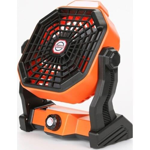 MOLF USB Rechargeable Camping Fan with LED Lantern 5200mAh Battery Operated Powered Personal Fan for Desk Outdoor Travel