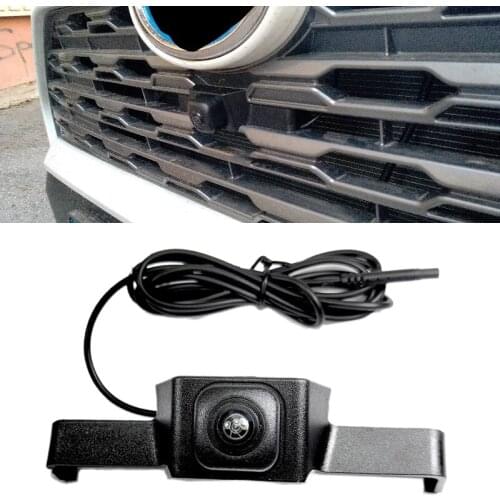 NEW-CCD Car Front Grille Camera Front View Parking LOGO Camera Night Vision for Toyota RAV4 2020