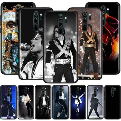 Michael Jackson Case for Xiaomi Redmi Note 9S 8T 8 9 9A 9C 7 K30 Pro Zoom 8A 7A 6 Black Silicone Phone Cover Sac
