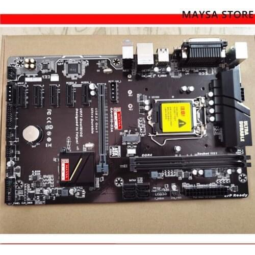 For GIGABYTE H110-D3A Desktop GA-H110-D3A Motherboard H110M H110 Socket LGA 1151 PCI-E 3.0 USB 3.1 DDR4 Used Mainboard