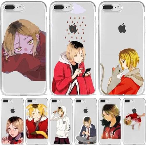 Kenma Kozume Of Haikyuu Phone Case Transparent soft For iphone 5 5s 5c se 6 6s 7 8 11 12 plus mini x xs xr pro max
