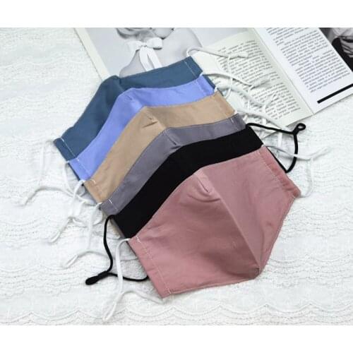 Fashion Pure Cotton Adult Mask Thin Cool Breathable Men Womens Mask Halloween Cosplay Street Sports Dust-proof Washable Masks