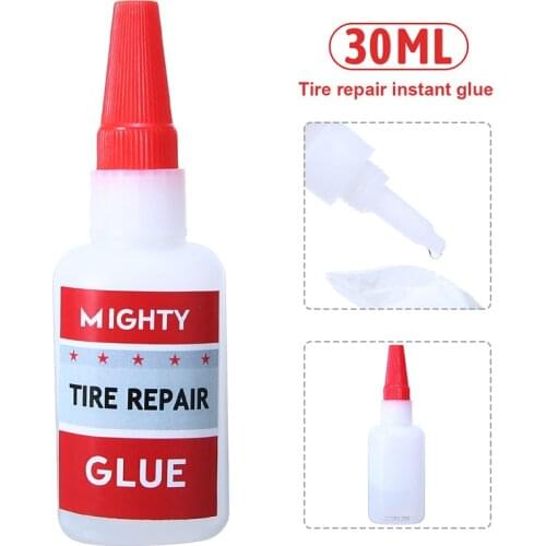 Powerful Tire Repair Glue Tire Puncture Sealant Glue For Metal Plastic Wood Ceramic Repair Bike Car Tire Repair Patch 30ml