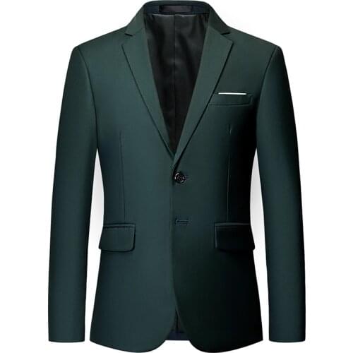 Mens Blazer High Quality Slim Fit Suit Jacket Fashion Casual Men Groom Singer Costume Formal Evening Dress