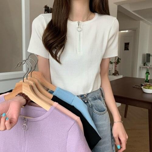 Женские трикотажные футболки MUZISHA China At AliExpress