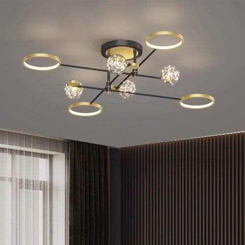 2021 New Nordic Led Chandeliers Simple Modern Living Room Bedroom Pendant Lamp Combination Home Decor Ceiling Lights Lighting