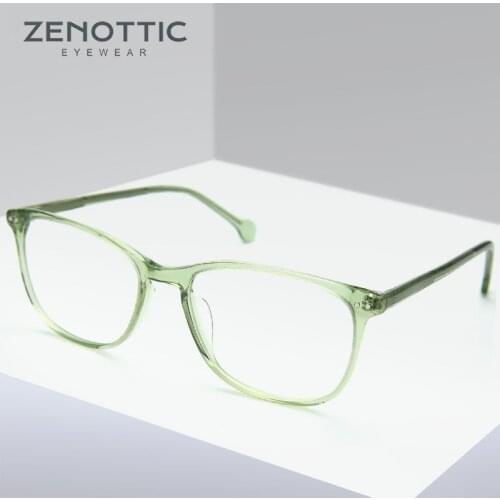 ZENOTTIC Cat Eye Prescription Glasses Women Men Vintage nti blue light Photochromic Optical Eyewear Myopia Hyperopia Eyeglasses