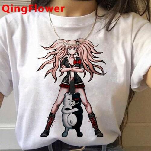 Ouma Kokichi Danganronpa V3 clothes top tees male tumblr couple clothes print kawaii couple t shirt tshirt harajuku kawaii