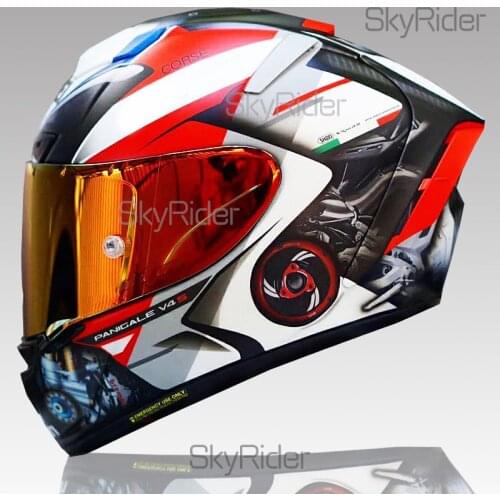 Full Face Motorcycle helmet X 14 white du Riding Motocross Racing Motobike Helmet