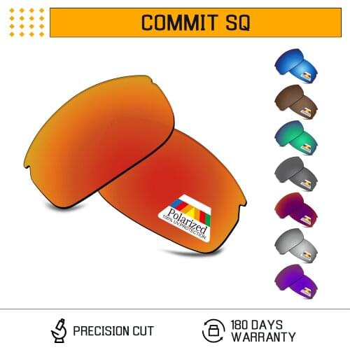 Bwake Polarized Replacement Lenses for-Oakley Commit SQ OO9086 Sunglasses Frame - Multiple Options
