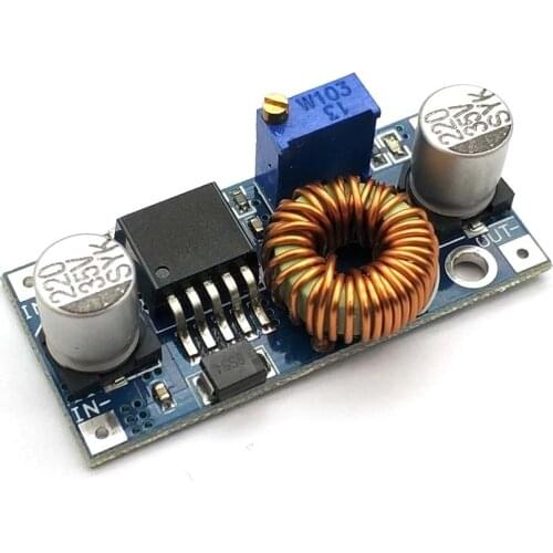 5A DC-DC Step-Down Buck XL4005 Adjustable Power Supply Module DC Step Down Voltage Regulator Board LED Driver 5-32V to 0.8-24V