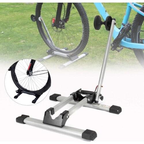 Portable L Type Steel Ultralight Folding Bike Display Parking Racks Repair Stand
