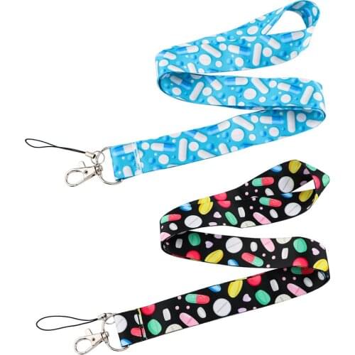 CB877 Doctor Nurse Accessories Lanyard Neck Strap for Key ID Card Cell Phone Straps for USB Badge Holder DIY Hanging Rope Strap