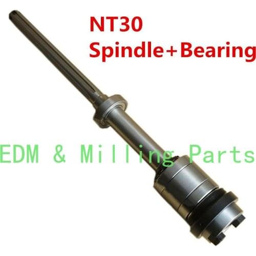 Bridgeport Milling Machine R8 NT30 Shaft Spindle + 6207 Bearing CNC Vertical Mill Part