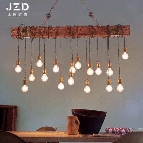 Modern iron country lamp shades lighting brass creative pendant lights ventilador de techo living room decoration hanglampen