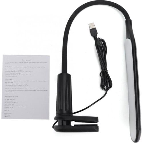 LED USB Eye-Caring Nail Art Desk Table Lamp Clip-On Lamp for Reading Manicure Machine