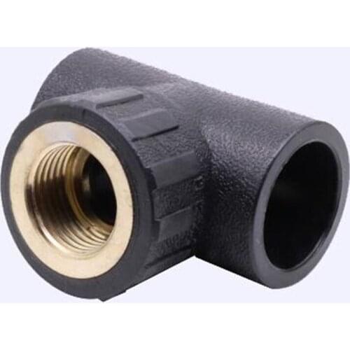 PE Inner Wire Tee 20-63 Tap Water Wire Fittings Black Inner Teeth Tee
