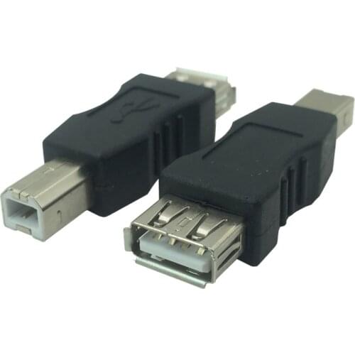USB 2.0 Type A Female to B Male Adapt USB Printer Scanner Adapter data sync Coupler Converter Connector