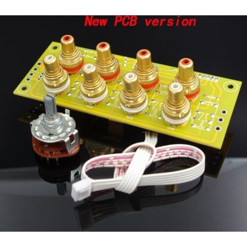 RCA Input Socket 4 Channels Manual Signal Selection Amplifier Chassis Audio Source Input Selection Board CaseSignal Switch Board
