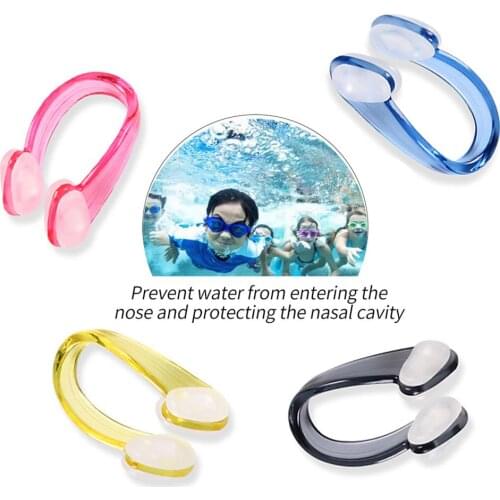 1 PCS Swimming Soft Silicone Nose Clip Ear Plugs Set Swimmer Unisex Nose Clip Earbuds Set Small Size Waterproof For Kids Adults