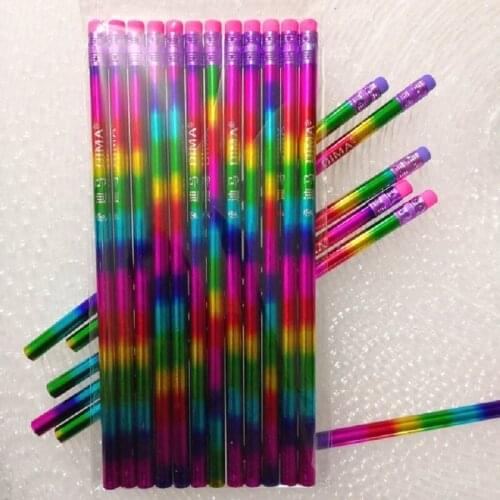 120pcs Rainbow Transfer Writing Hb Pencil Wholesale Primary School Childrens Pencils