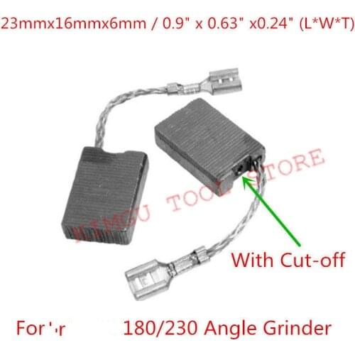 2 Pairs Replace Carbon Brushes for Bosch GWS22-230JH GWS22-230 GWS22-180H GWS22-180 GWS26-230JH GWS26-230JBV GWS26-180JBV