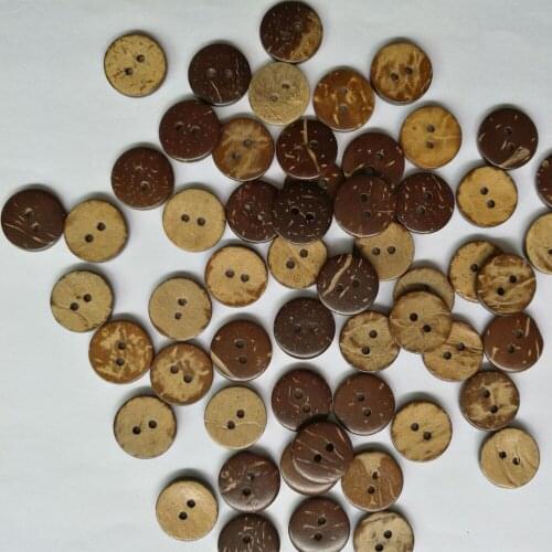 50pcs 2 Holes Wooden Sewing Button Coat Hat Wood Butons Scrapbooking Sewing Accessories Decorative Clothes Ornament 15mm/20mm
