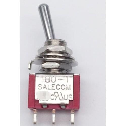 Free Shipping 5pcs/LOT Imported silver contact Taiwan switch toggle switch rocker switch t8013-sebq button switch 3-pin 2