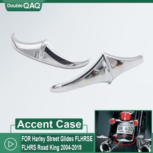 Chrome Leading Edge Front Fender Accent Case for Harley Street Glides Dyna FLHRSE Road Glides FLHRS/I Road King FLHTCUSE 04-19