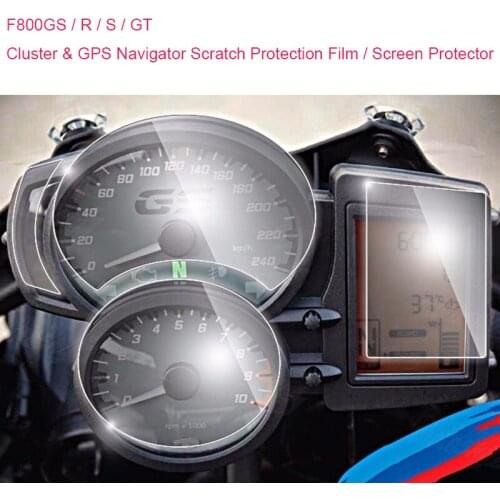 For BMW F800GS / R / S / GT Cluster & GPS Navigator Scratch Protection Film Screen Protector