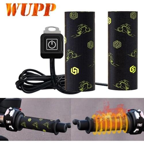 Motorcycle quick loading and unloading Velcro electric heating handle set 12V waterproof winter warm electric heating handle